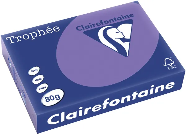 Q-connect Trophee Kopierpapper A4 80g stark lila 500 ark