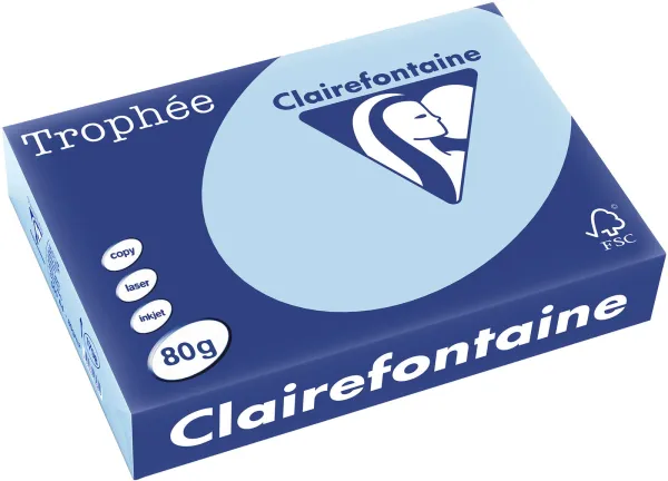 Q-connect Trophee Kopierpapper A4 80g Pastellblå 500 ark