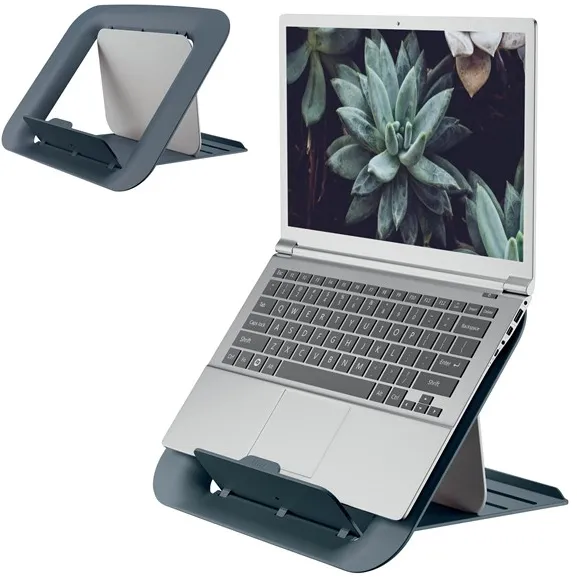 Leitz Ergo Cosy justerbar laptopstativ, 80% återvunnen plast Sammetgrå